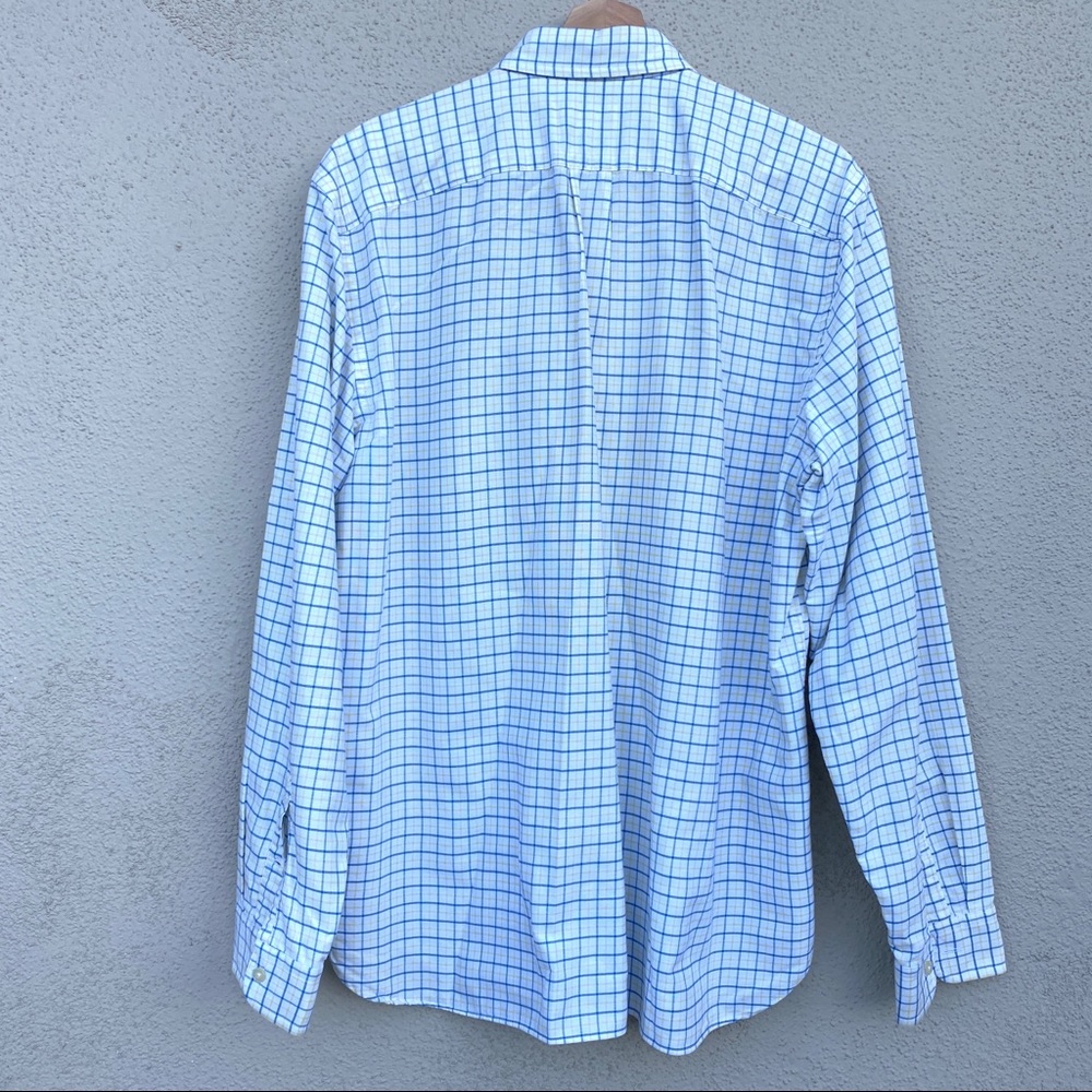 J. CREW plaid button down shirt mens long sleeve VINTAGE OXFORD tailored fit L - Picture 8 of 9
